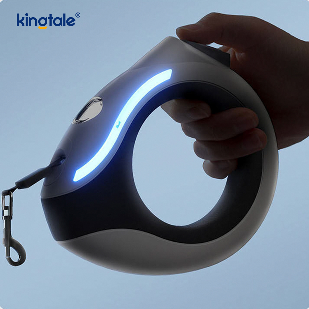 Laisse rétractable pour chien, robuste, sans enchevêtrement, avec un bouton, pour promener le chien, pour animaux de compagnie