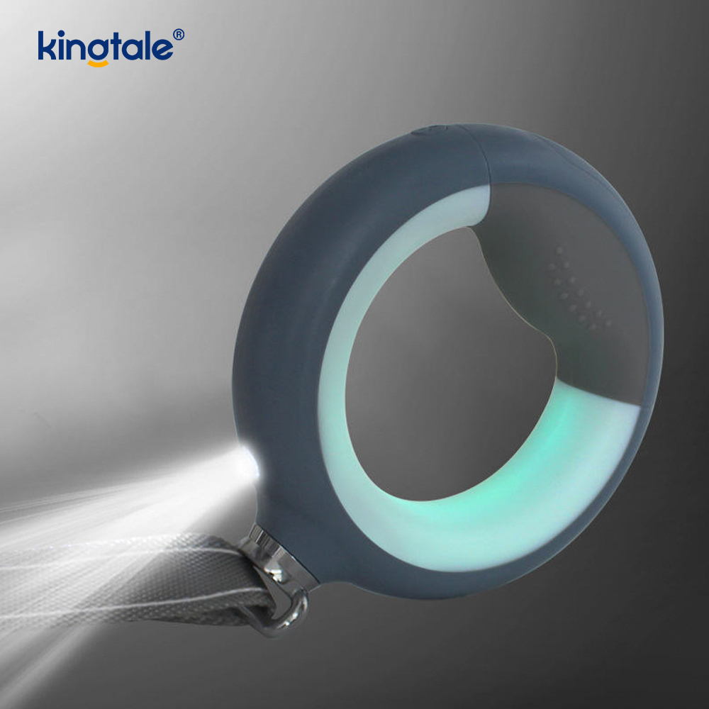 Laisse rétractable avec laisse de marche pour chien LED, corde de Traction en Nylon