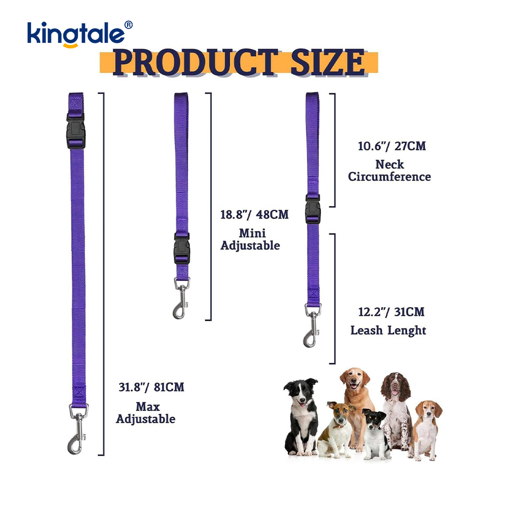 Laisse de retenue de toilette pour animaux de compagnie, sangle de sécurité réglable, vente en gros