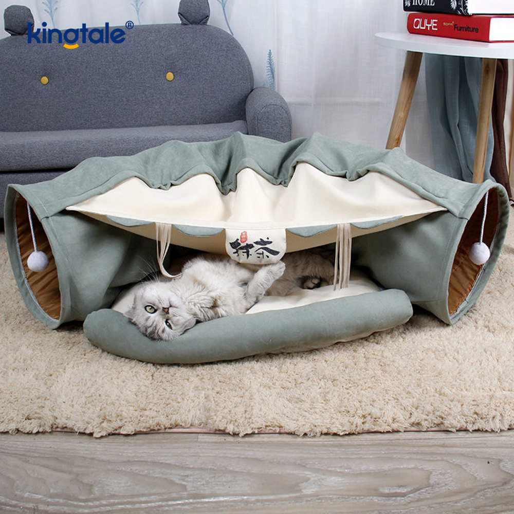 Tunnel de jeu pliable pour chat, jouet interactif, labyrinthe, maison pour chat, Tunnels d'intérieur