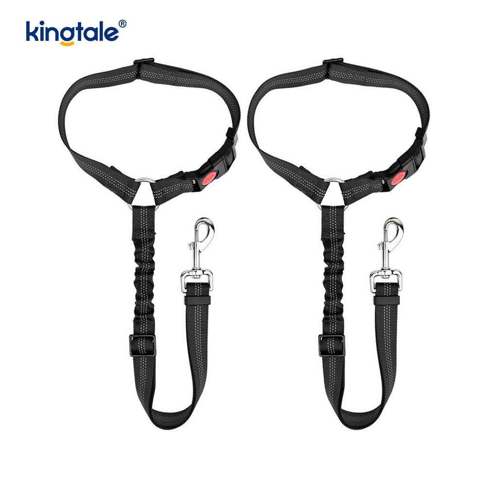 Laisse réfléchissante de ceinture de sécurité de voiture d'animal familier de polyester durable Anti-Rush