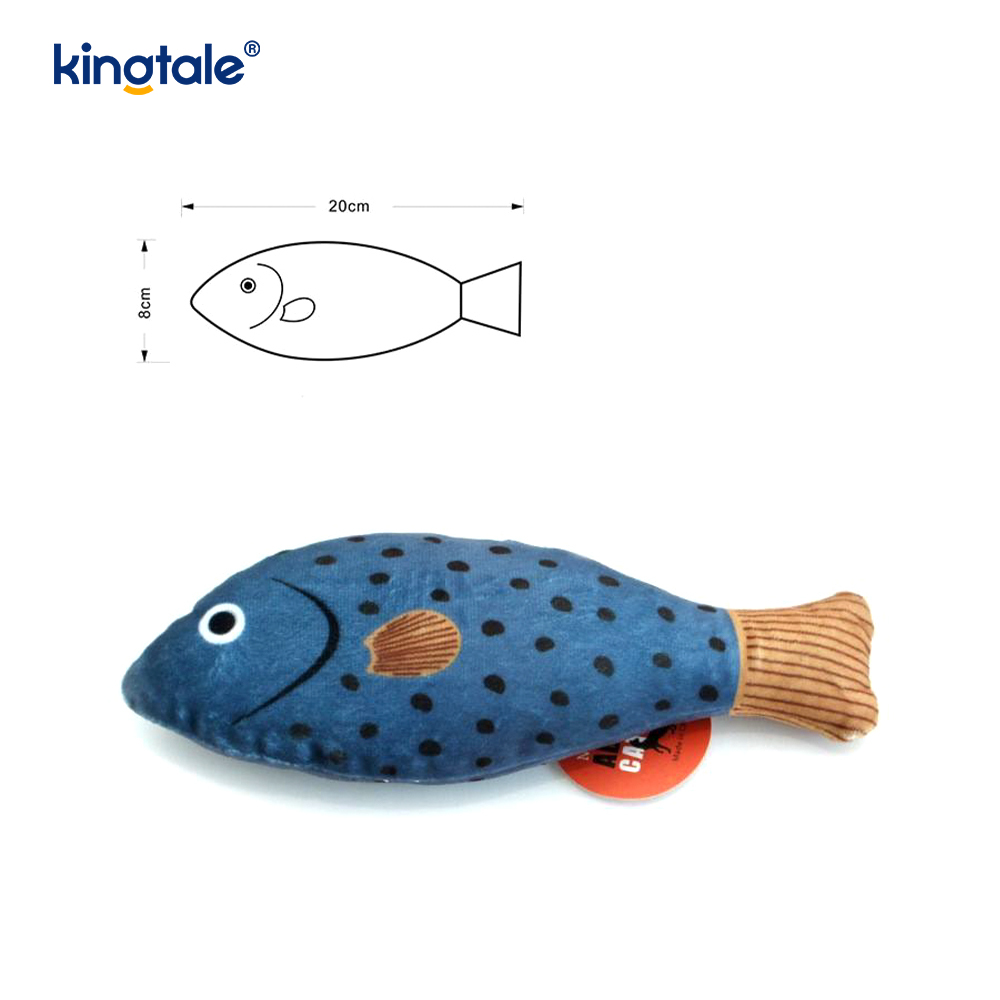 Jouets pour chat à l'herbe à chat durables et grinçants avec divers poissons réalistes