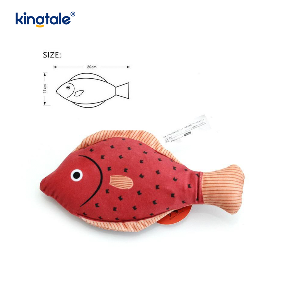 Jouets pour chat à l'herbe à chat durables et grinçants avec divers poissons réalistes