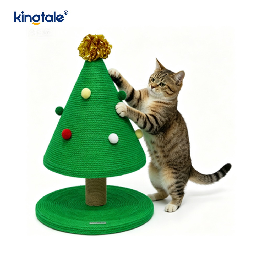 Appartement de tour de siège de pilier d'éraflure de chat résistant à l'usure fait sur commande de série de Noël