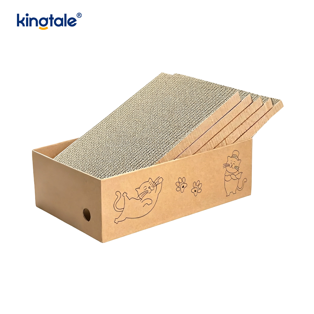 Tapis à gratter pour chat, 5 paquets en 1, avec boîte, adapté aux chats