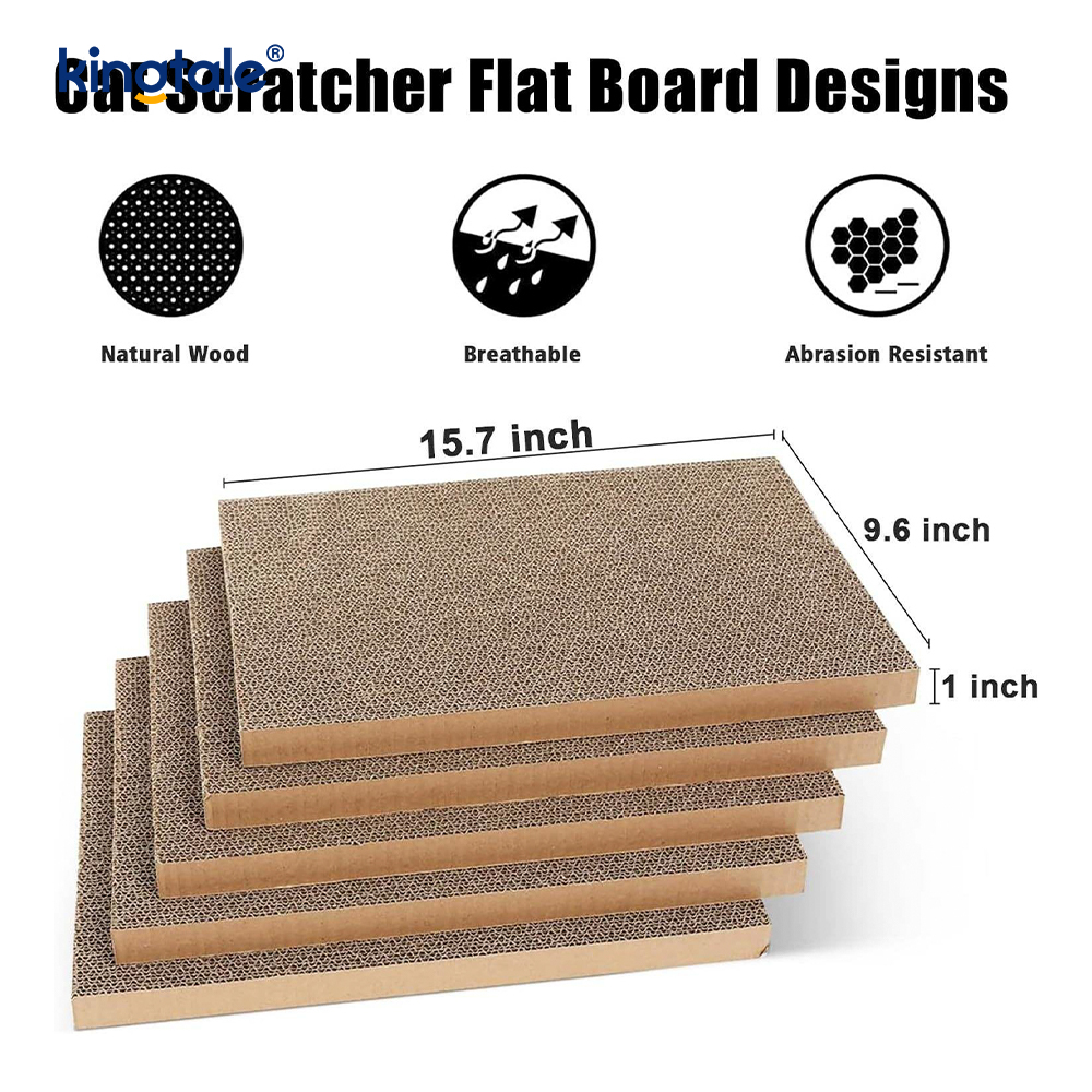 Tapis à gratter pour chat, 5 paquets en 1, avec boîte, adapté aux chats