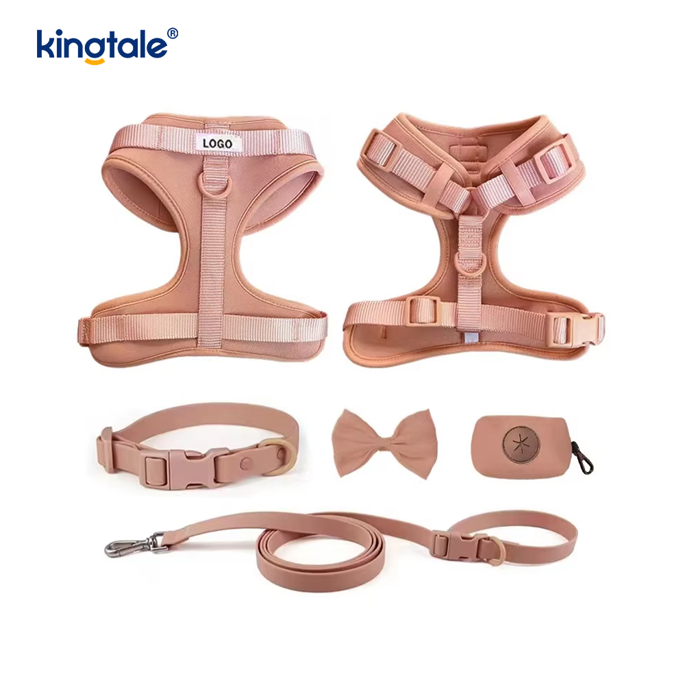 Collier léger de laisse de harnais de chien de PVC imperméable à l'eau sans traction