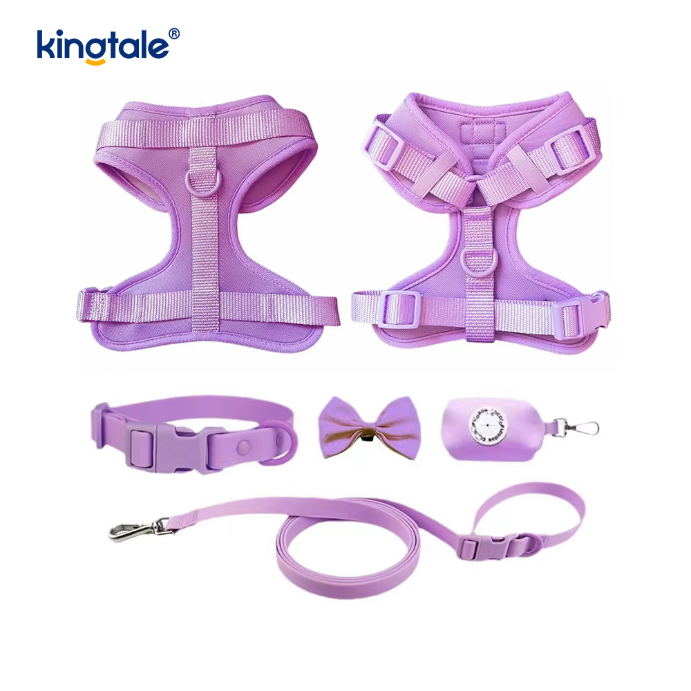 Collier léger de laisse de harnais de chien de PVC imperméable à l'eau sans traction