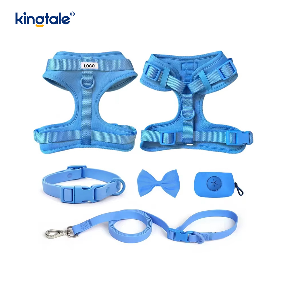 Collier léger de laisse de harnais de chien de PVC imperméable à l'eau sans traction