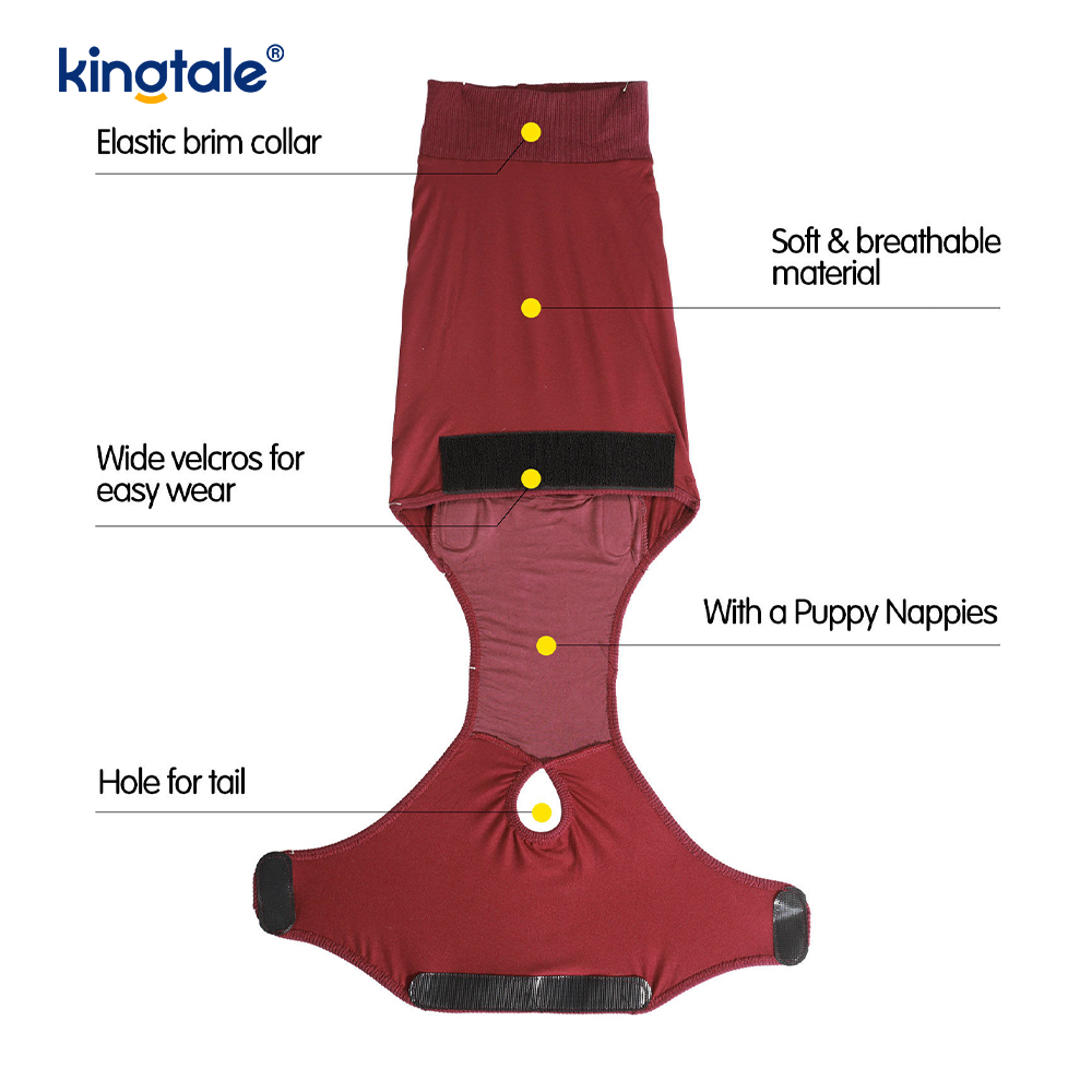 Combinaison de récupération pour chien, vêtements chirurgicaux pour plaie abdominale, gilet postopératoire pour chiot